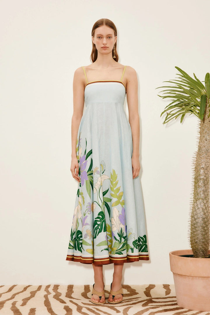 Alfie midi dress - Light Blue