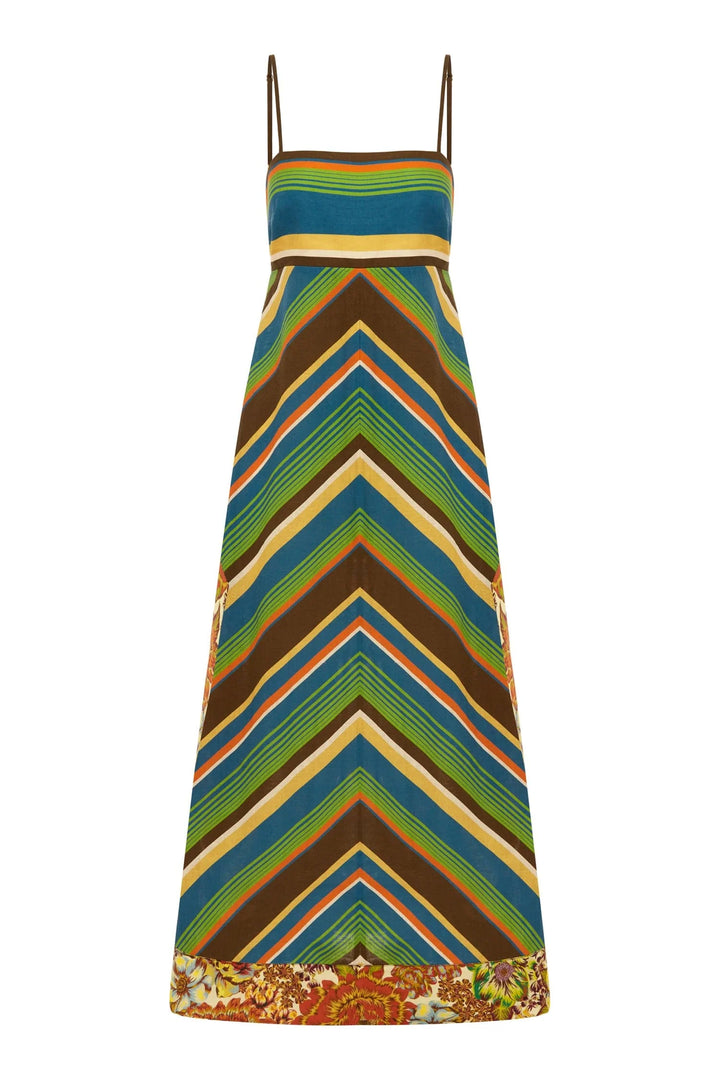 Charlie Day Dress - Blue Multi