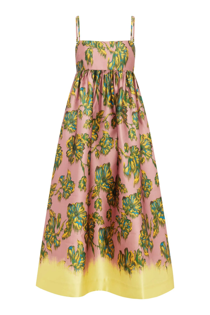 Faye Midi Dress - Pink Multi