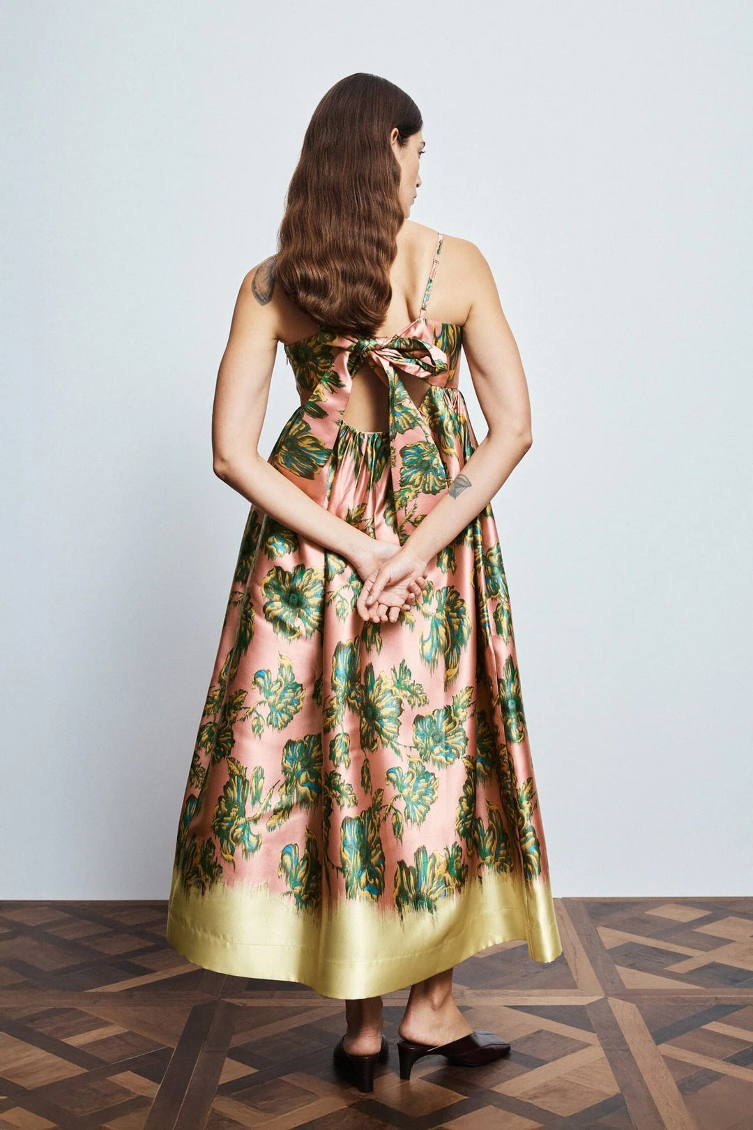 Faye Midi Dress - Pink Multi