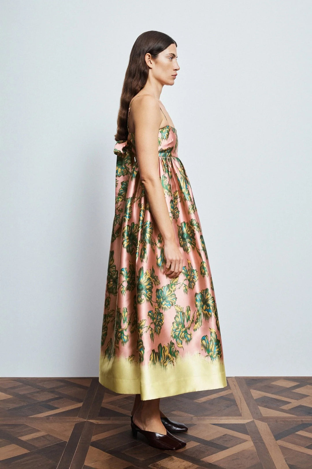 Faye Midi Dress - Pink Multi