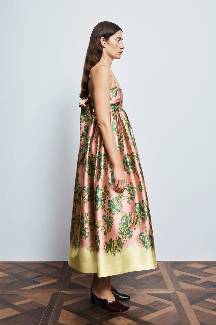 Faye Midi Dress - Pink Multi
