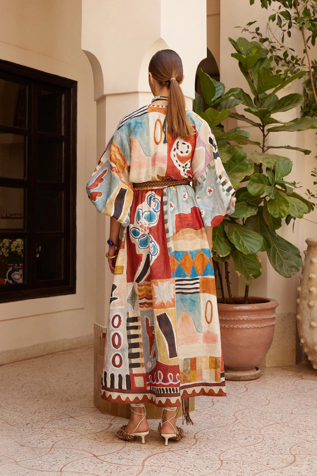 michelle midi dress - multi