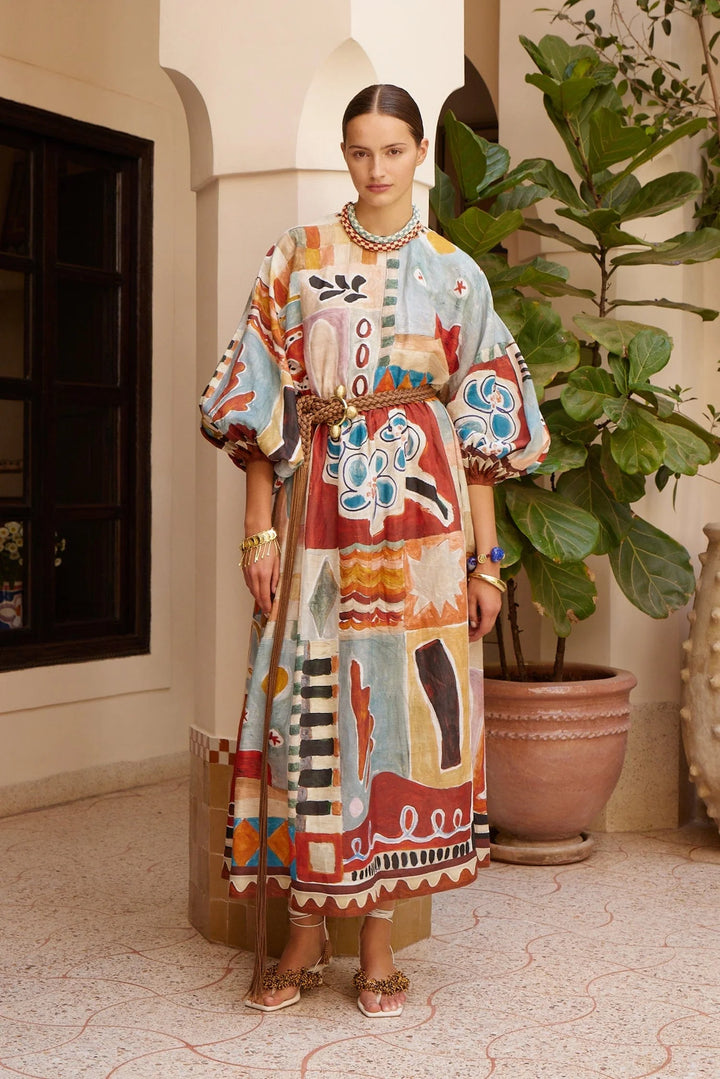 michelle midi dress - multi