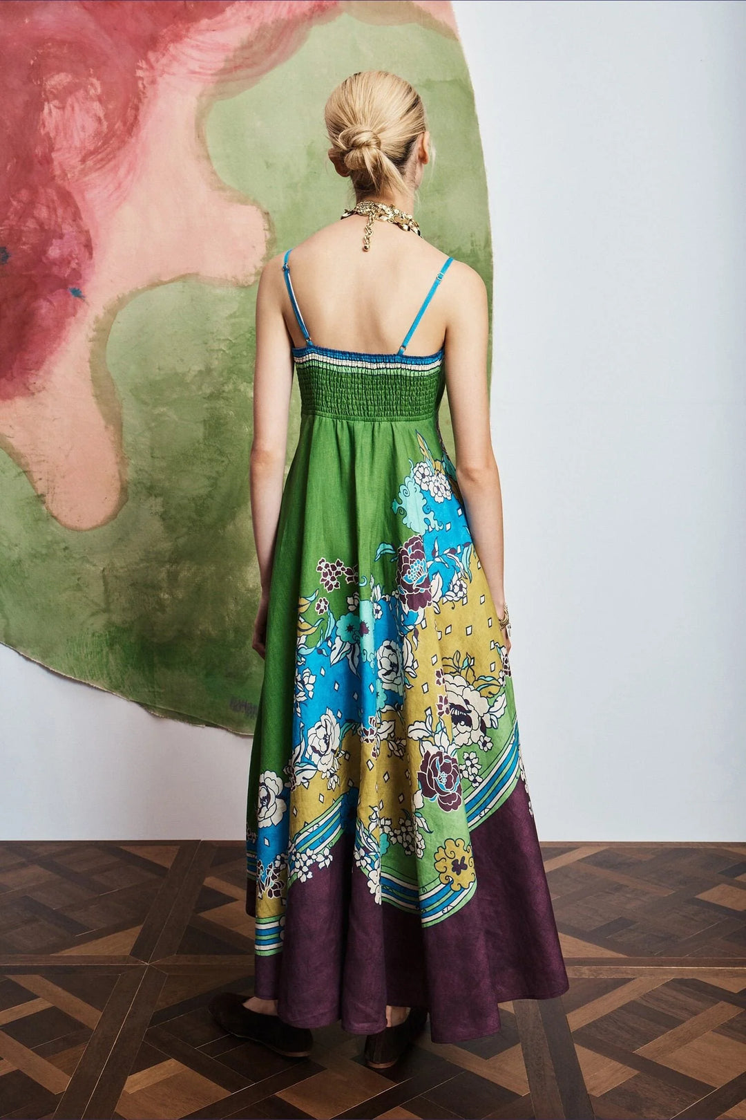 Nanci Sundress - Green Multi