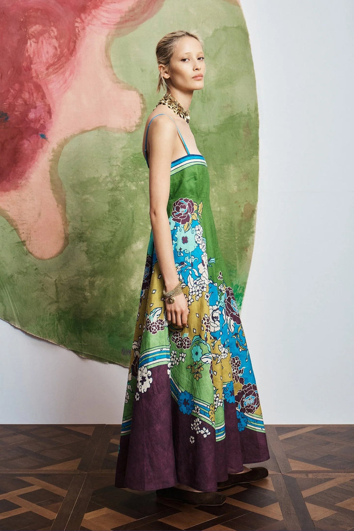 Nanci Sundress - Green Multi