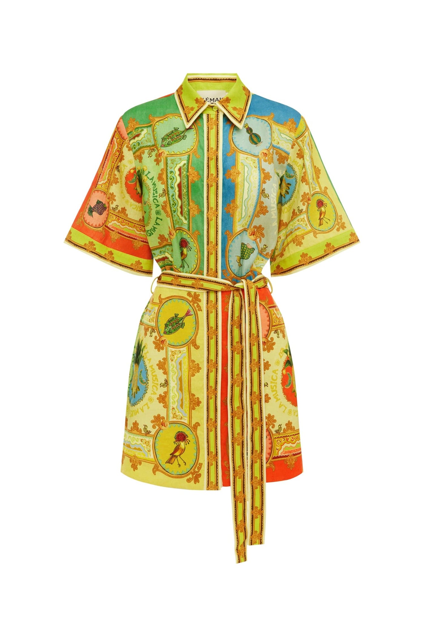 LA MUSICA MINI DRESS - Yellow Multi