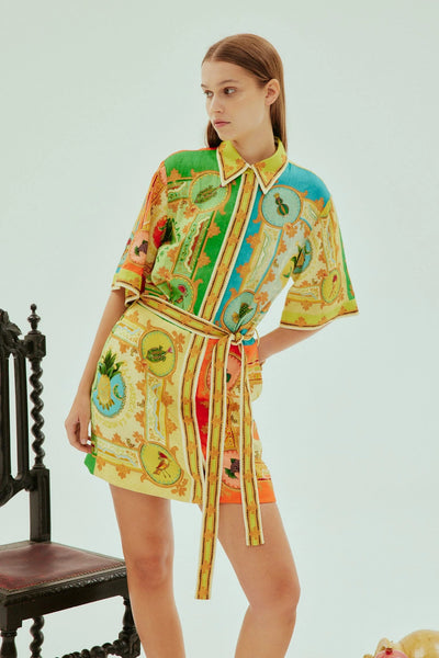 LA MUSICA MINI DRESS - Yellow Multi