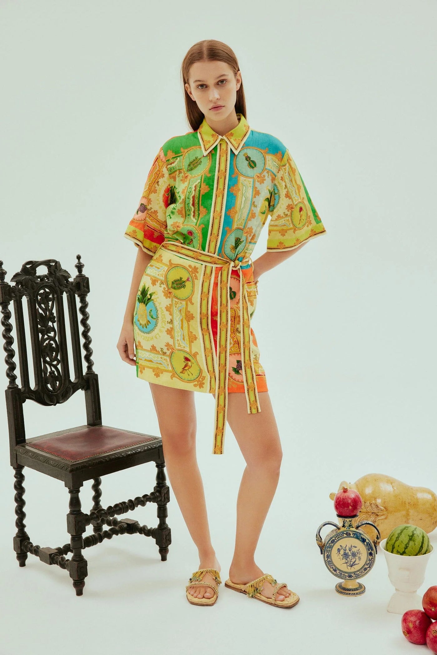 LA MUSICA MINI DRESS - Yellow Multi