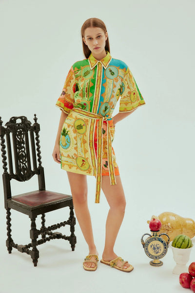 LA MUSICA MINI DRESS - Yellow Multi