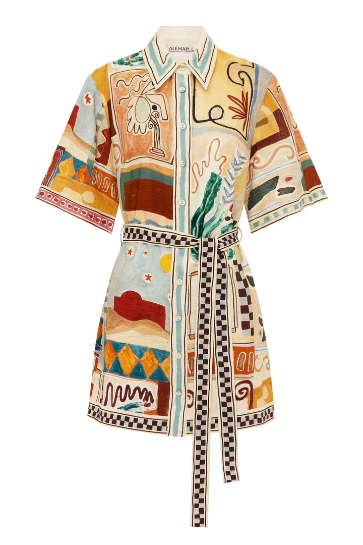 michelle mini dress - multi