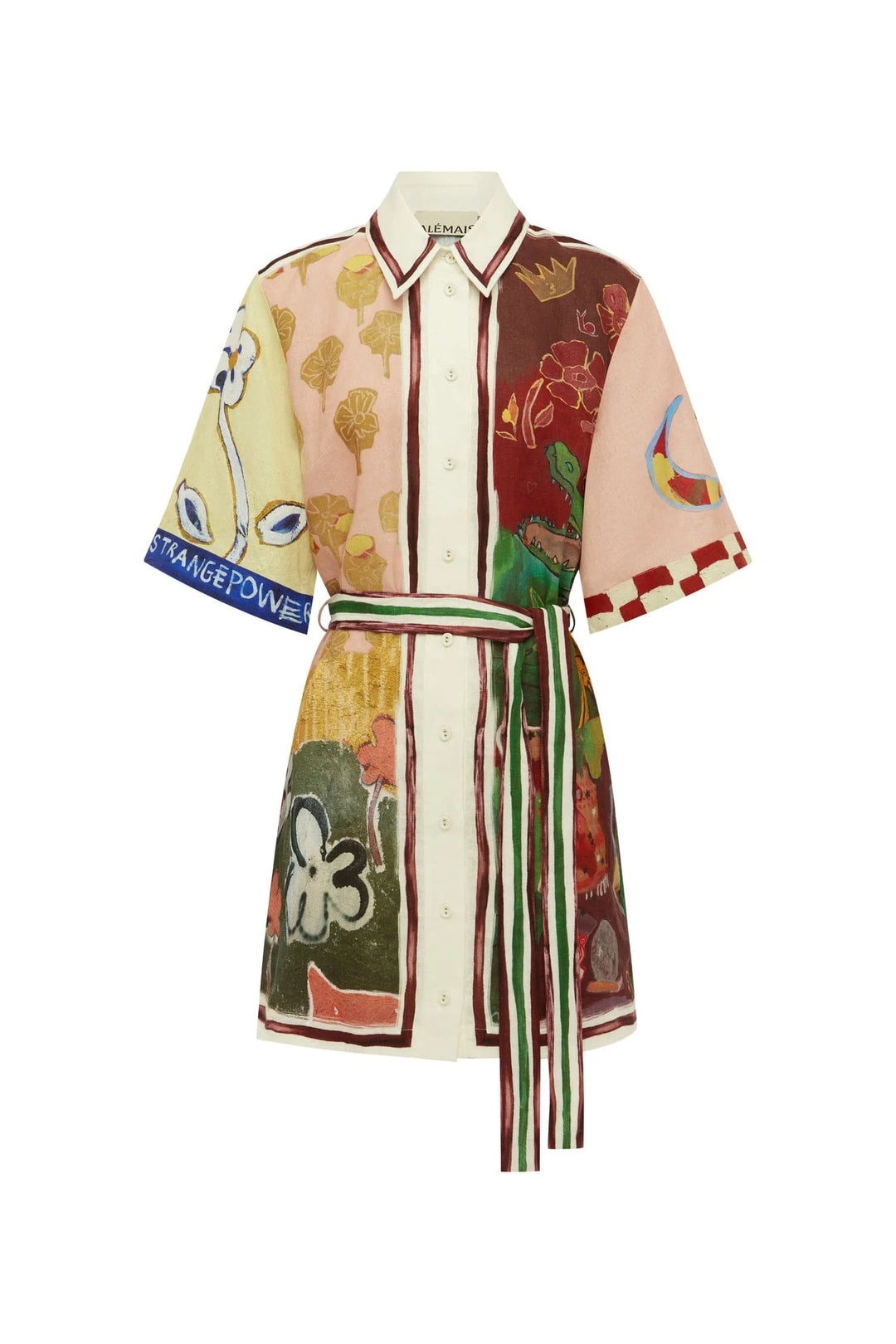 Tangible Love Mini Dress - Brown Multi