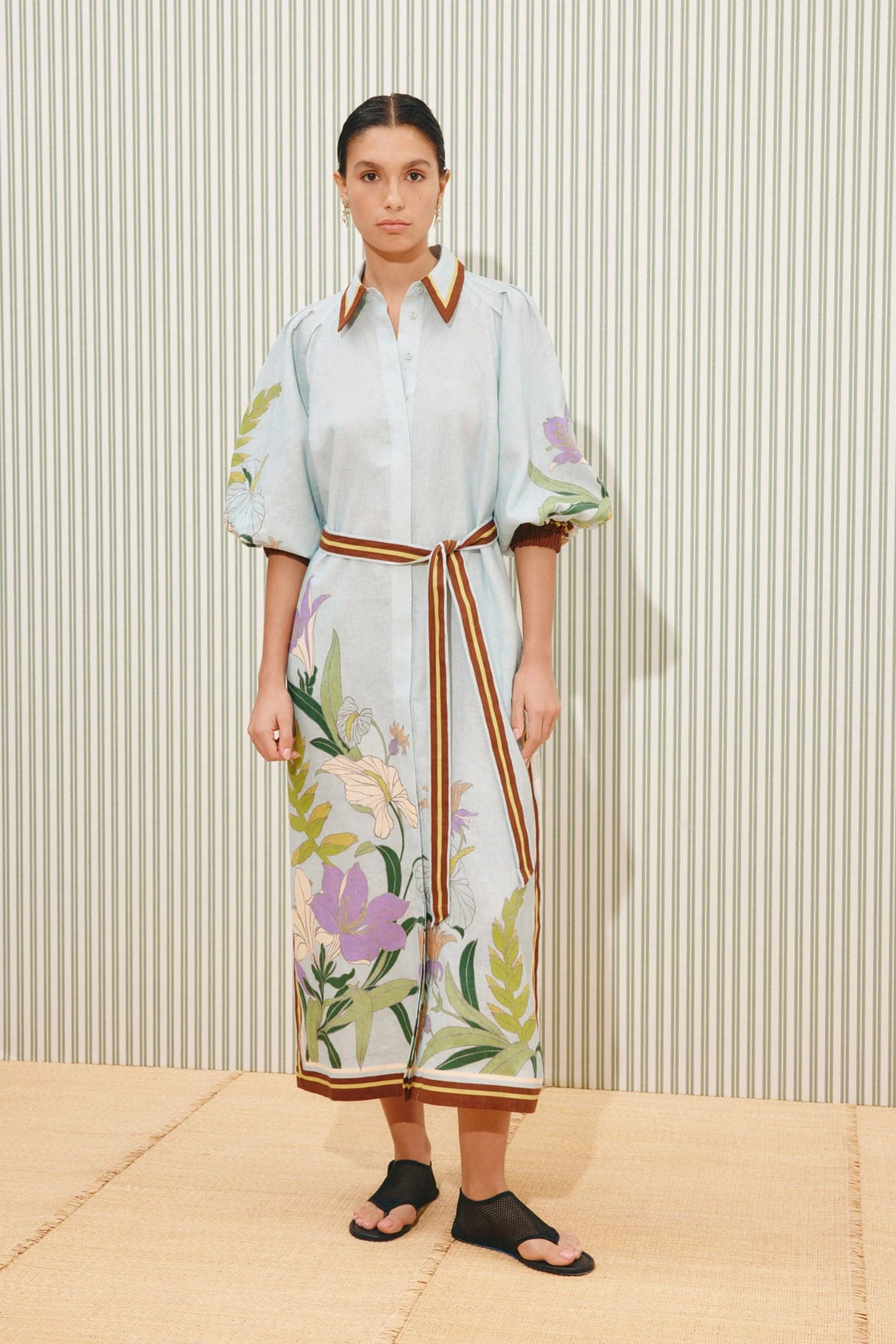 Alfie Shirtdress - Light Blue