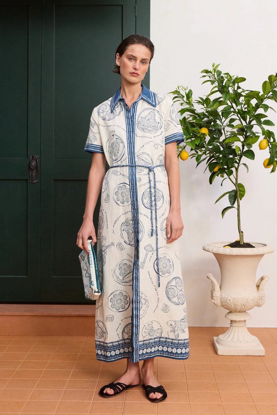 Alemais Ivory Lucky Shirt Dress Ivory / 6