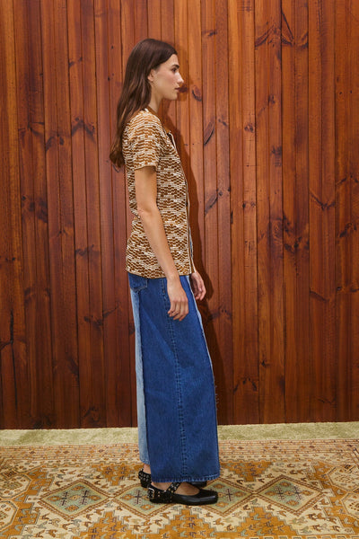 Jacones Spliced Denim Jean
