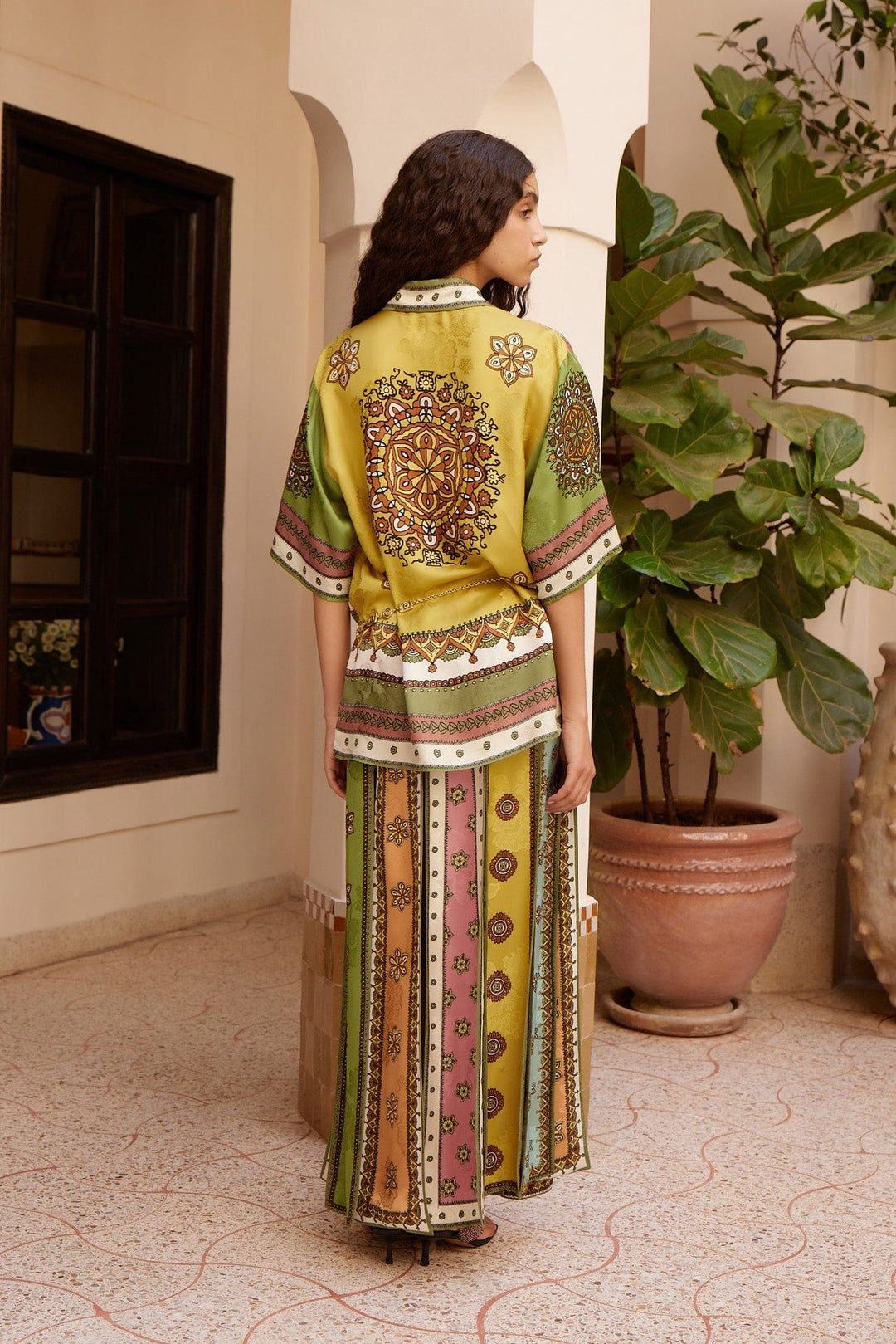 CONTINA SKIRT - Green Multi