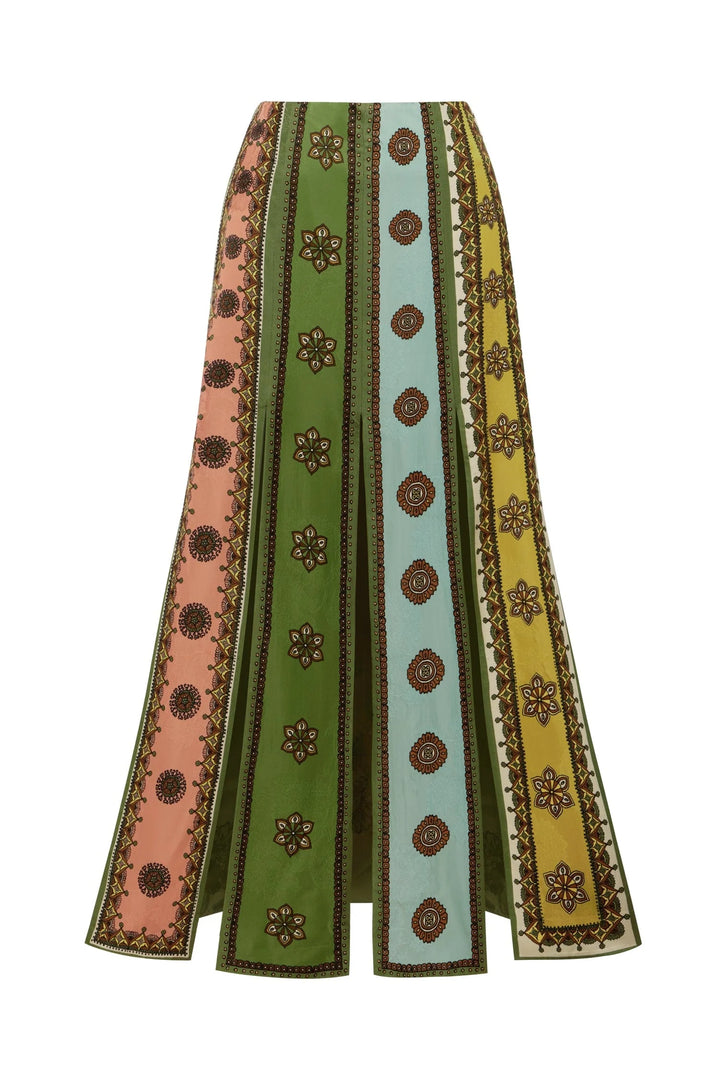 CONTINA SKIRT - Green Multi