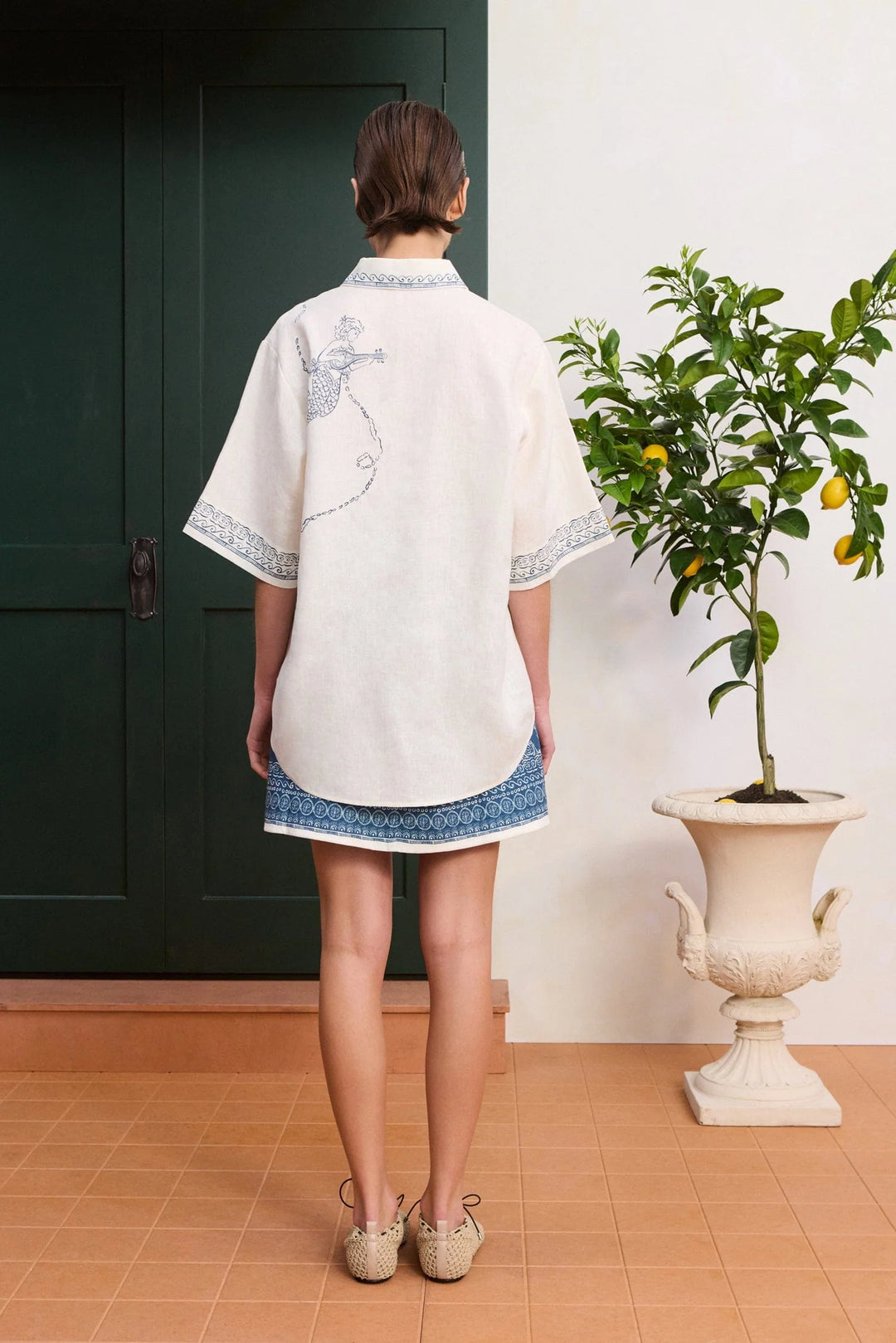 Lucky Mini Skirt - Medium Blue