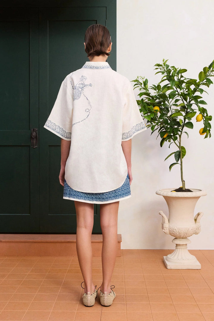 Lucky Mini Skirt - Medium Blue