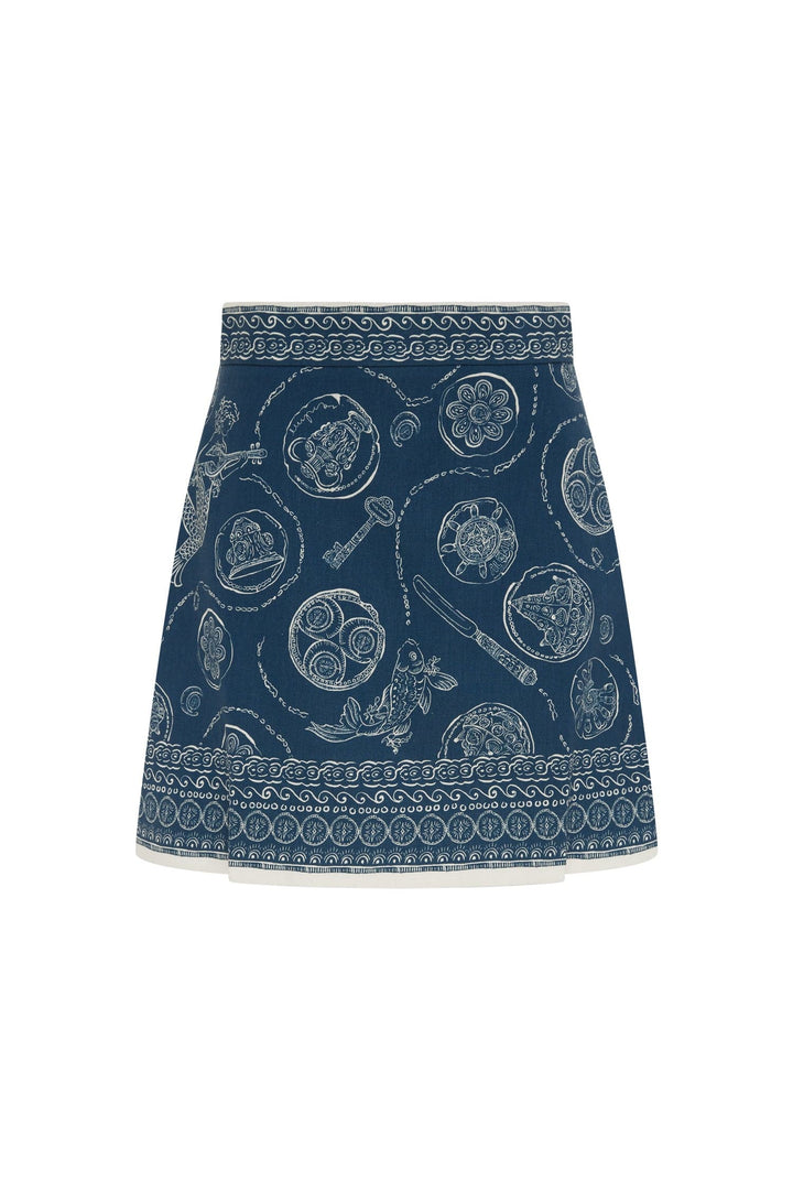 Lucky Mini Skirt - Medium Blue