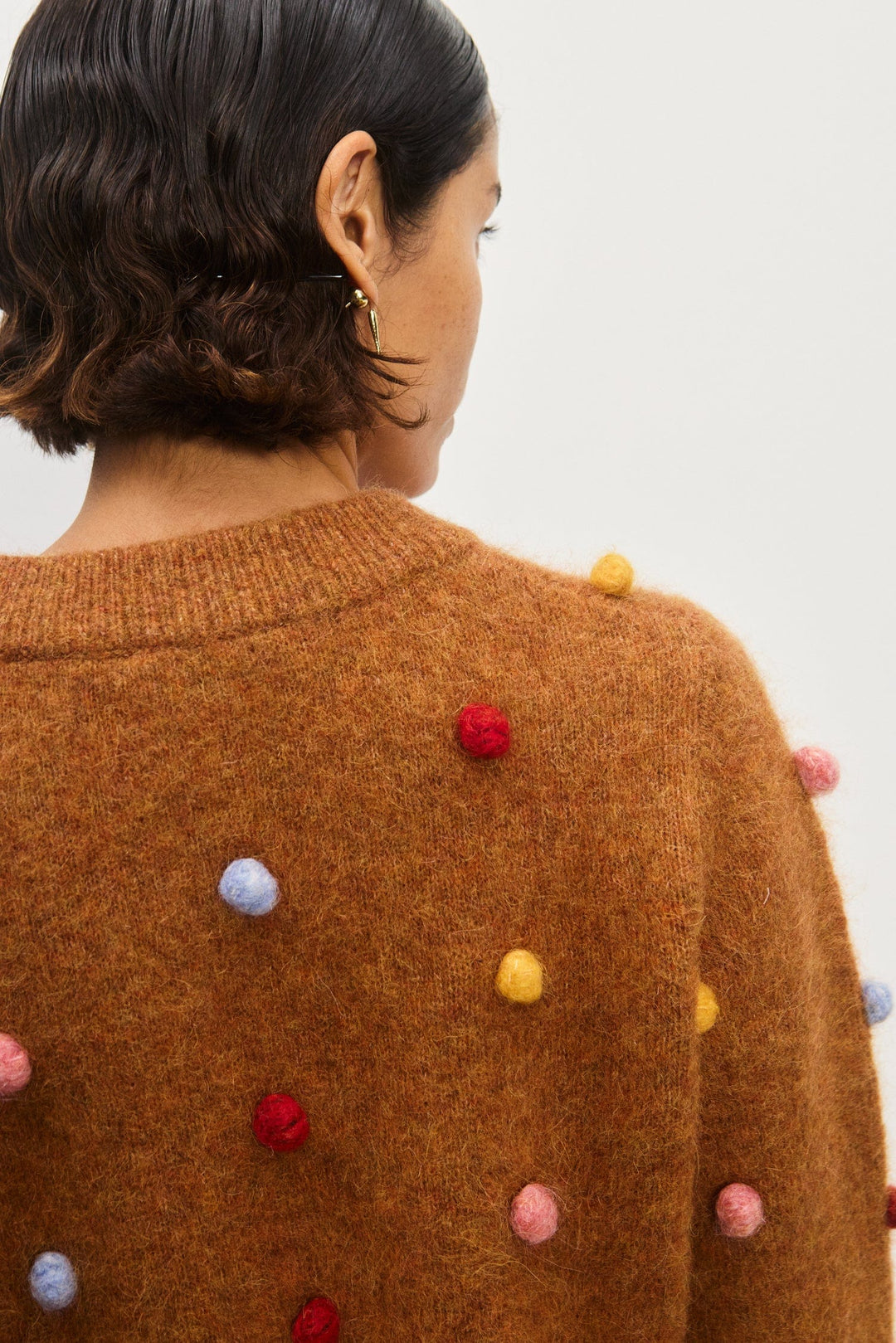 Elia Tobacco Cropped Cardigan - Tobacco