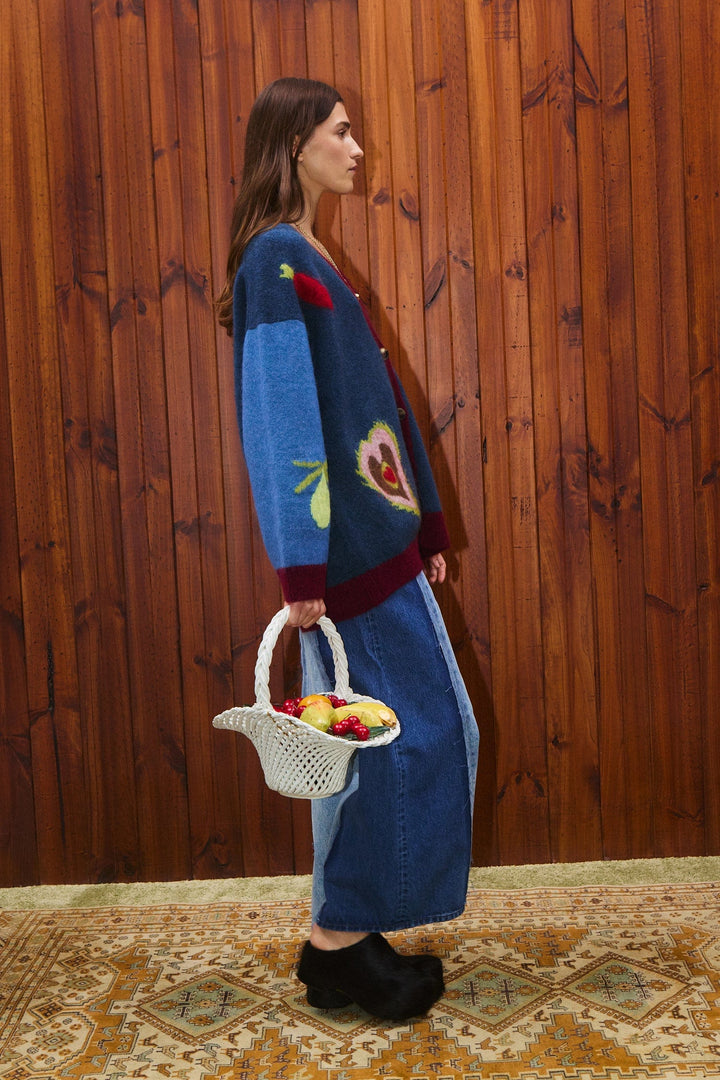 FREDO CARDIGAN - Blue Multi