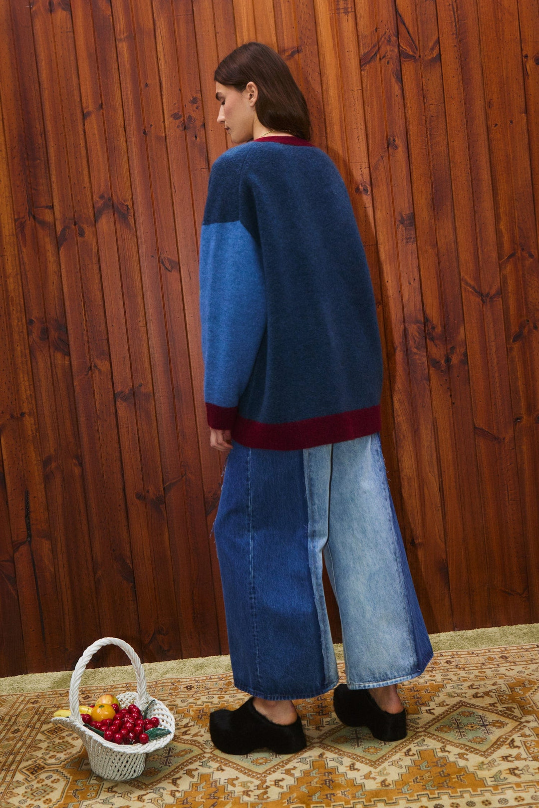 FREDO CARDIGAN - Blue Multi