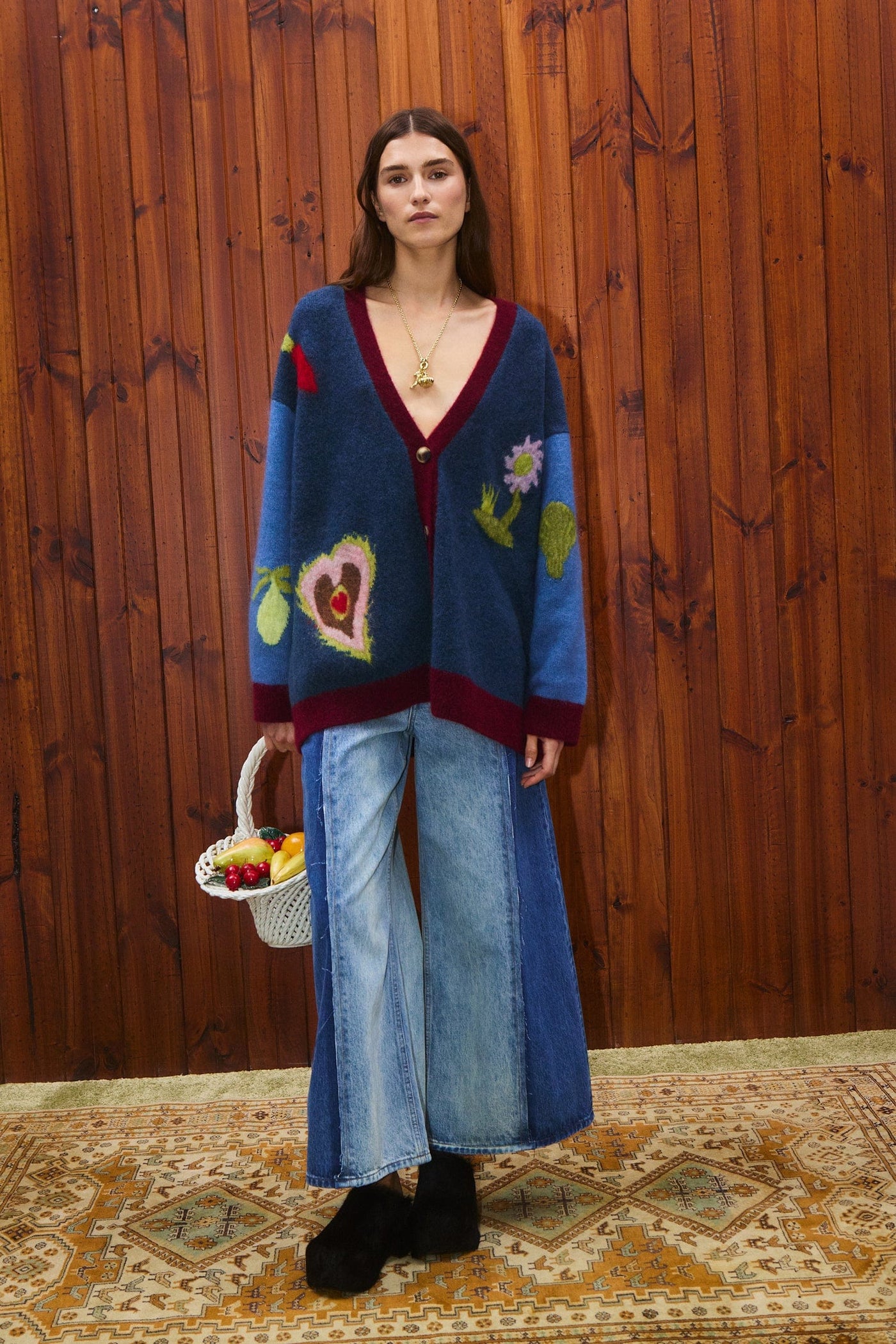 FREDO CARDIGAN - Blue Multi