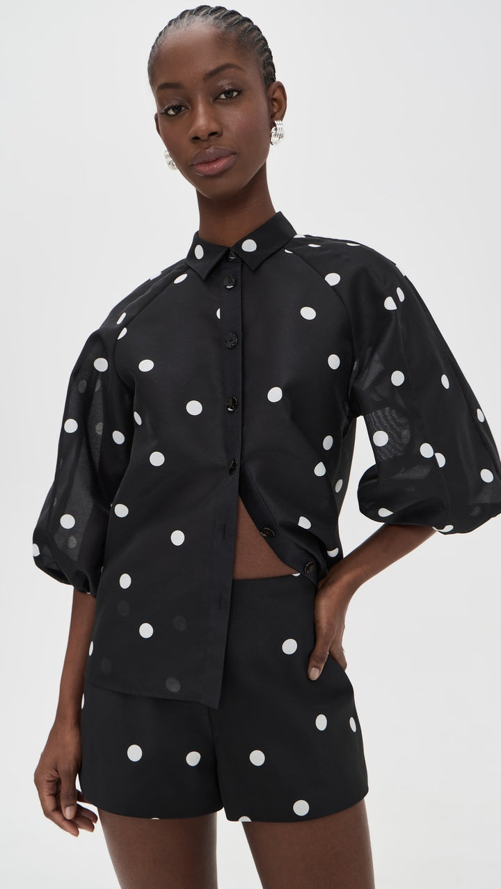 Cambridge Top - Black/White