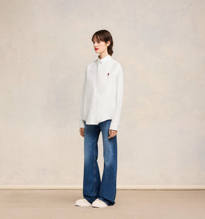 Ami De Coeur Boxy Fit Shirt - Natural White