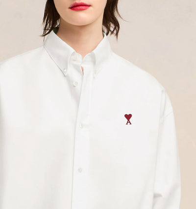 Ami De Coeur Boxy Fit Shirt - Natural White