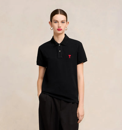 Ami De Coeur Polo Shirt - Black
