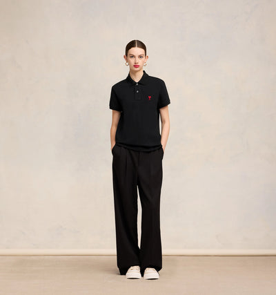 Ami De Coeur Polo Shirt - Black