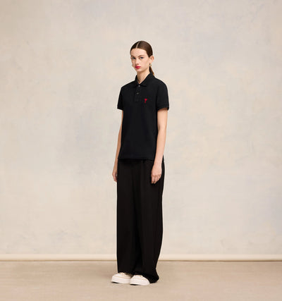 Ami De Coeur Polo Shirt - Black