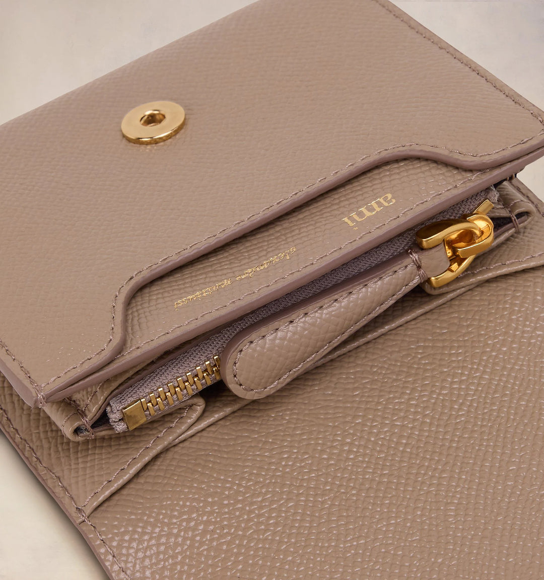 PARIS COMPACT WALLET - Light Taupe