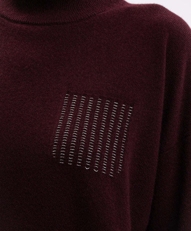 Wool, Silk & Cashmere Sweater - Garnet