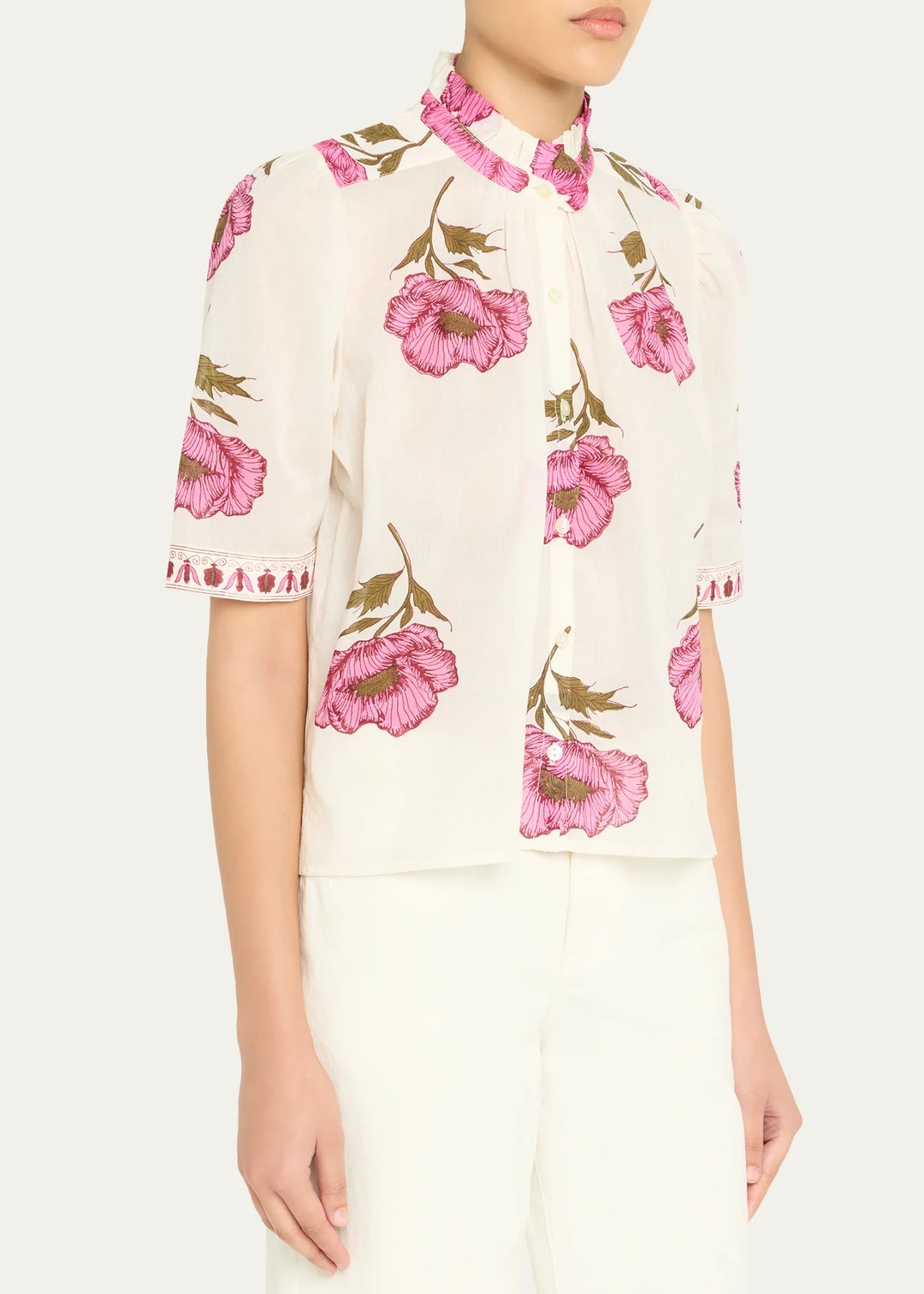 Alix of Bohemia - Winn Fuchsia Poppy Blouse