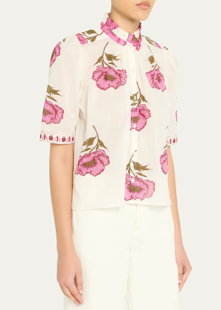 Alix of Bohemia - Winn Fuchsia Poppy Blouse