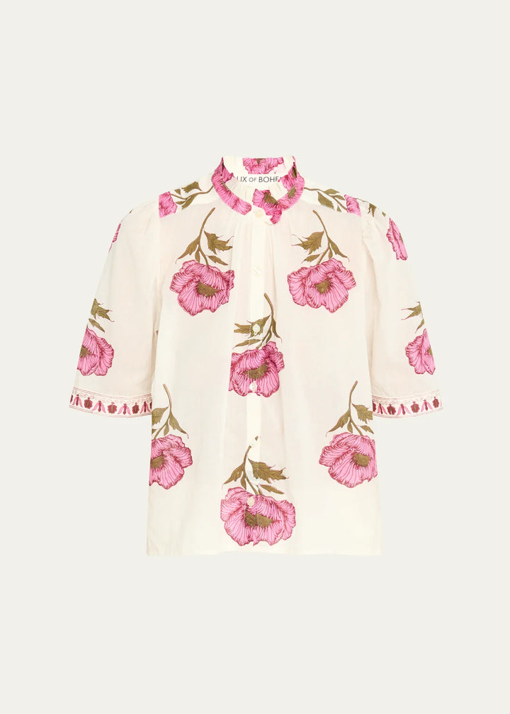 Alix of Bohemia - Winn Fuchsia Poppy Blouse
