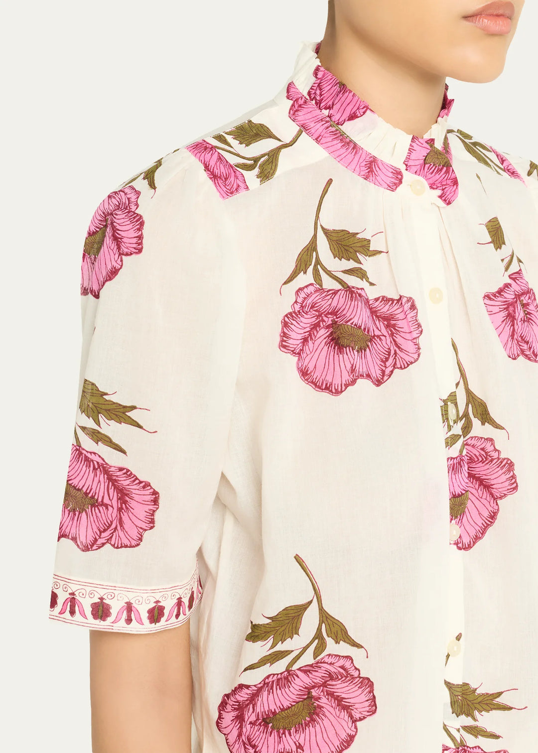 Alix of Bohemia - Winn Fuchsia Poppy Blouse