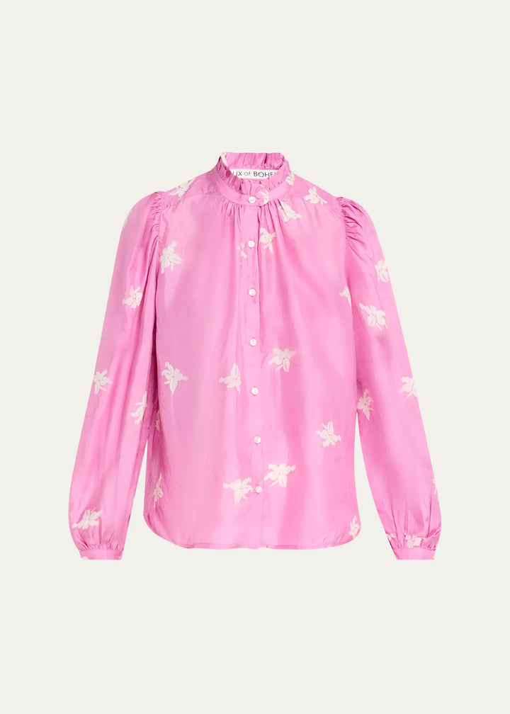 Alix of Bohemia - Annabel Pink Jasmine Blouse Pink