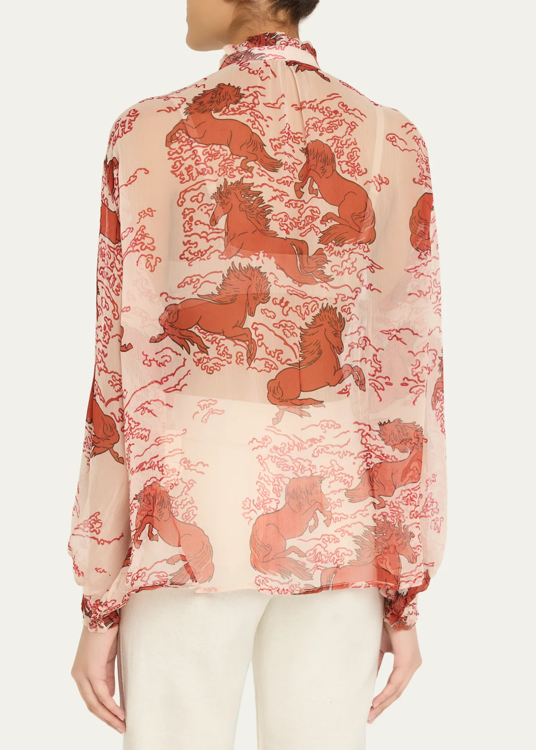 Alix of Bohemia - Poet Rouge Pegasus Long-Sleeve Blouse