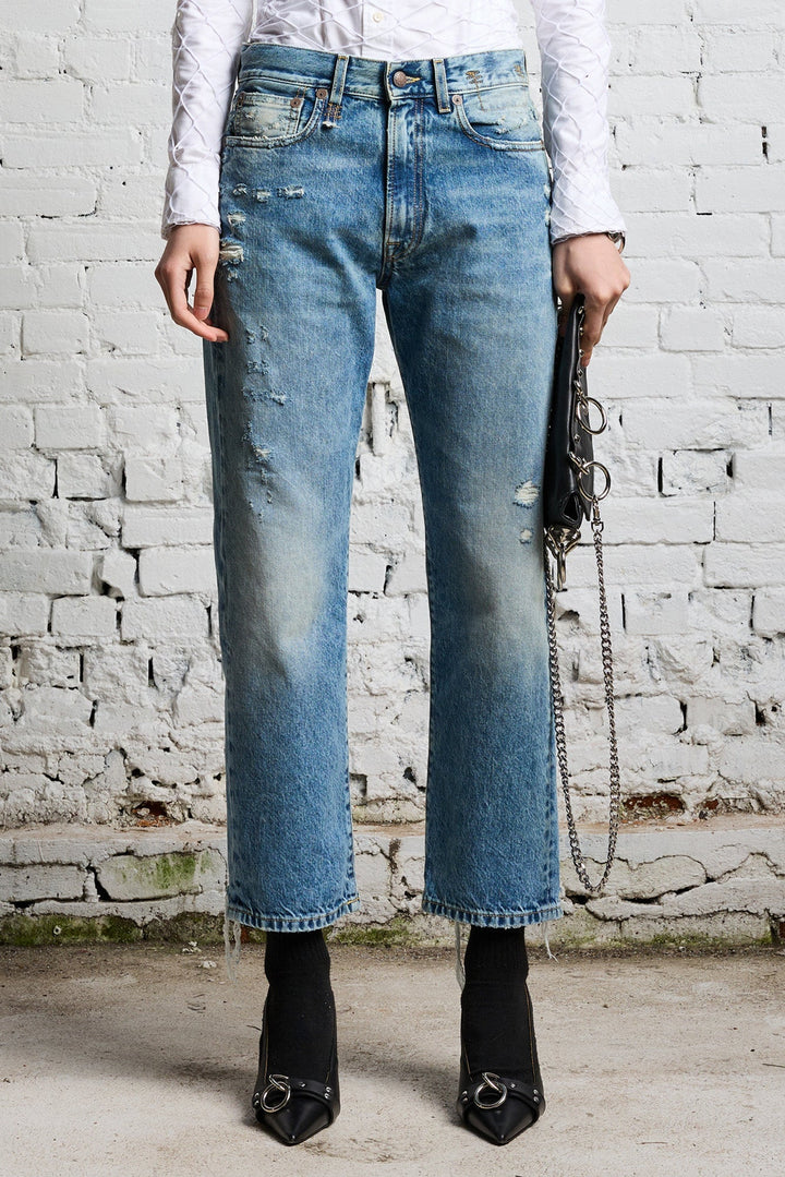 Boyfriend Jean - Bain with Rips