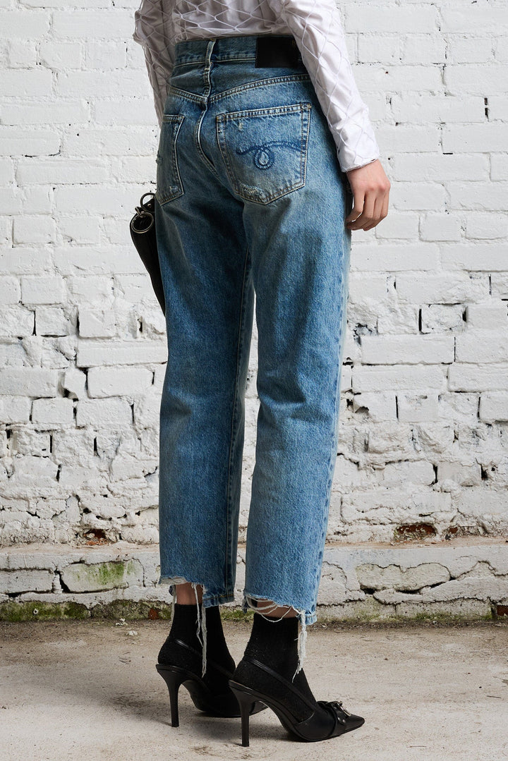 Boyfriend Jean - Bain with Rips
