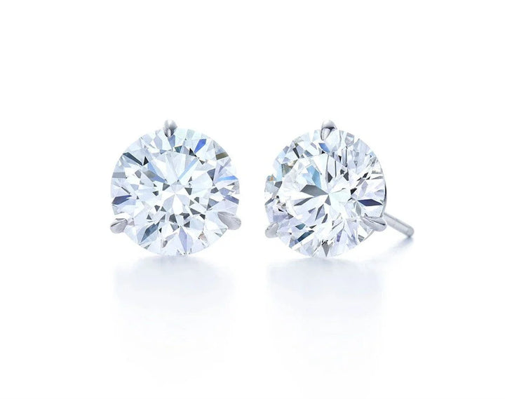 Round Brilliant Diamond Stud Earrings