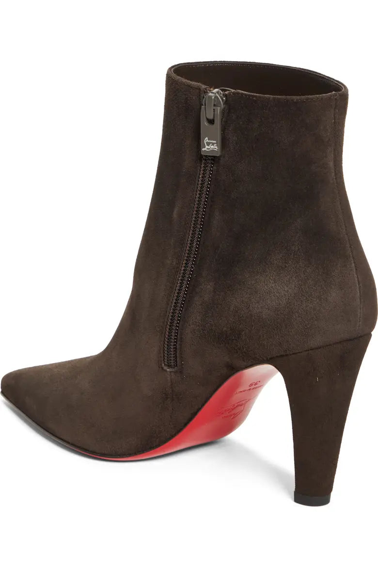 Vibella Pointed Toe Booty - Dark Brown