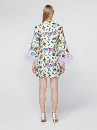 Carlotta Playing Cards Mini Dress
