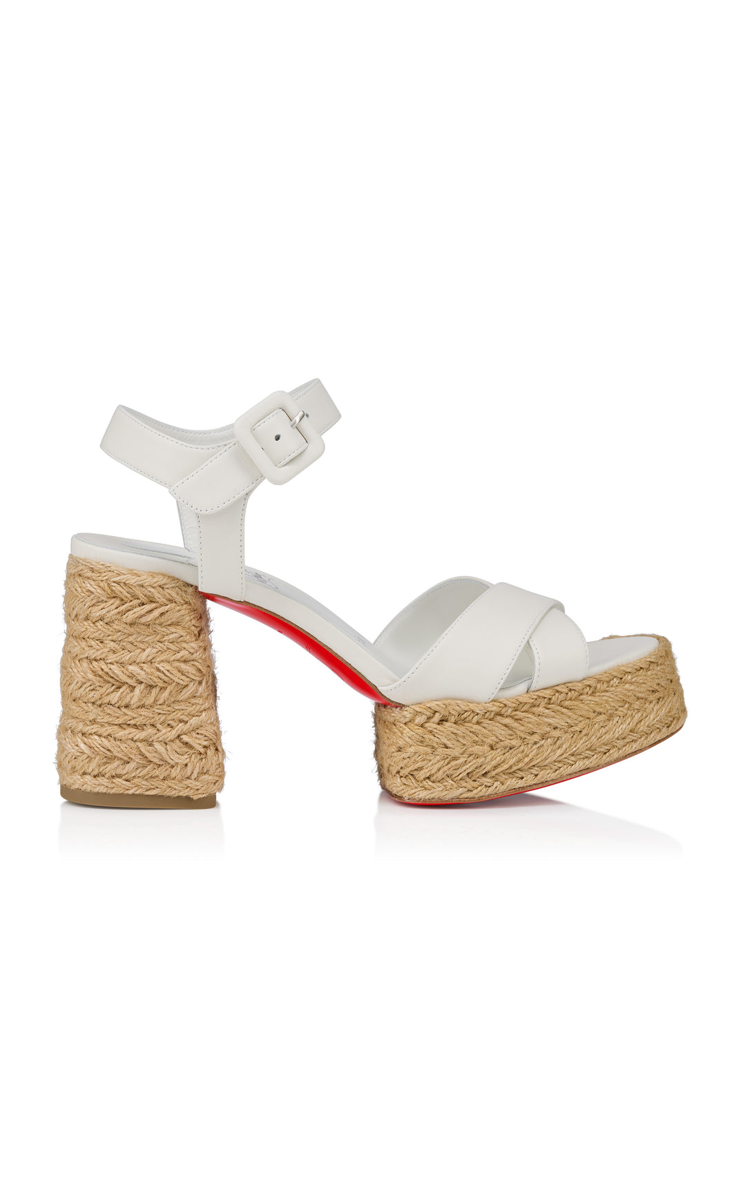 Calakala 85mm Platform Leather Sandals - White