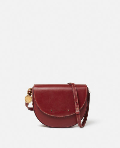 Frayme Medium Flap Shoulder Bag - Cherry