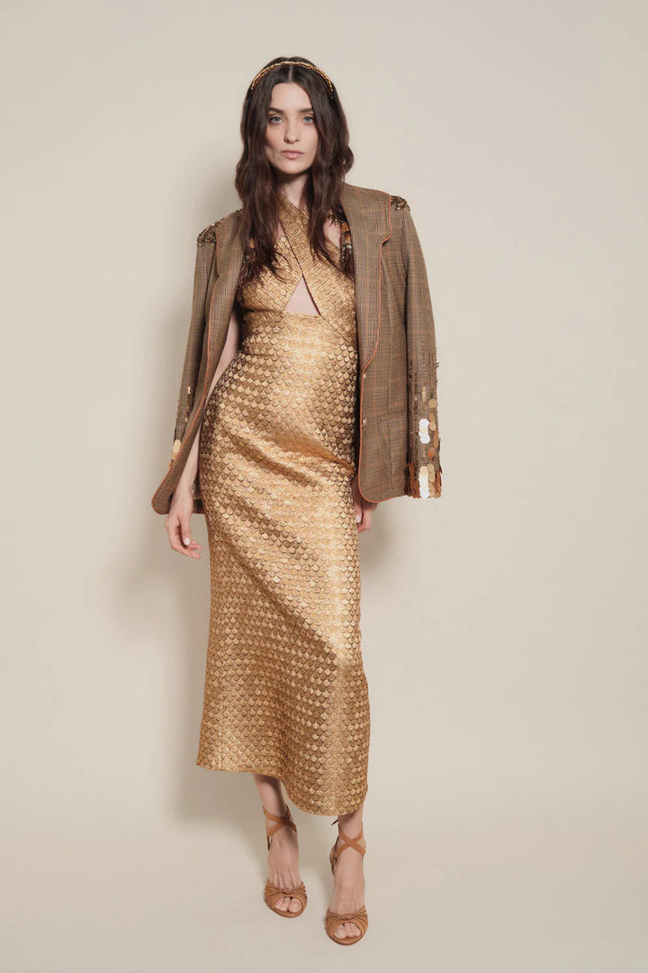 Elegant Expedition Dress - Gold